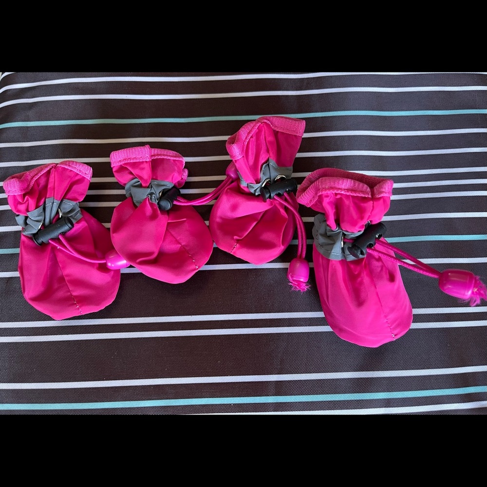 PINK DOG BOOTS, BRAND NEW